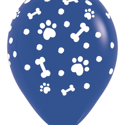 Ballons Paw Prints Boy Mix 30cm 25pcs