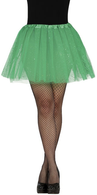 Tutu Vert Foncé Dames Paillettes 40cm