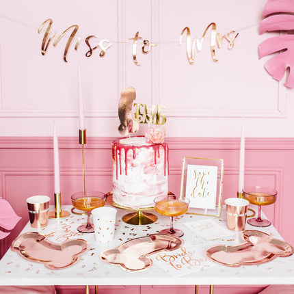 Guirlande de mariage Miss to Mrs, Rose Gold 76cm