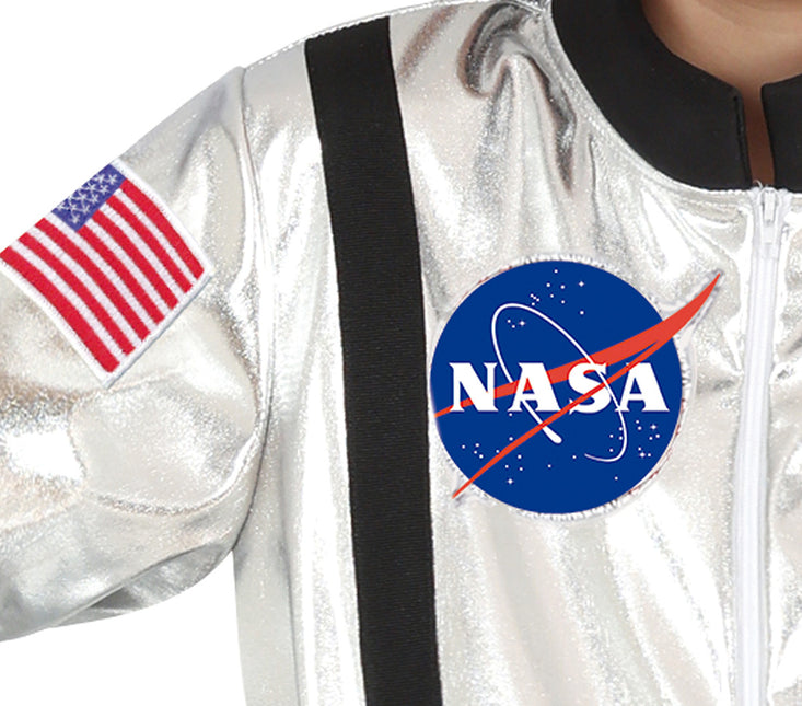 Costume d'astronaute Garçon d'argent