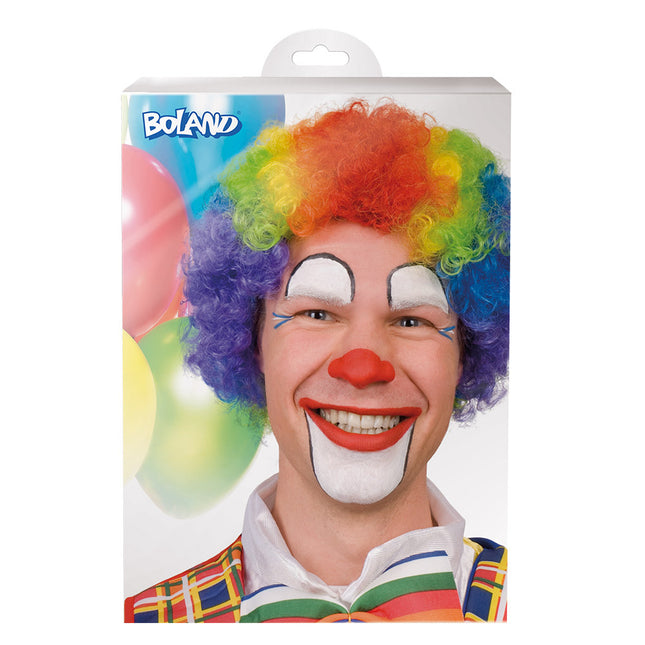 Perruque colorée Clown bouclé