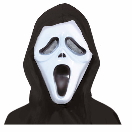 Masque d'Halloween noir et blanc Fantôme Enfant