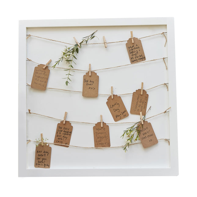 Cartes de livre d'or blanches 40cm