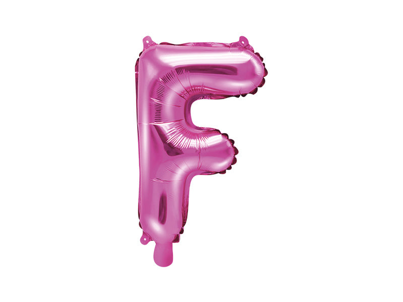 Ballon de baudruche Lettre F Rose Vide 35cm