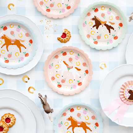 Assiettes Cheval 18cm 6pcs