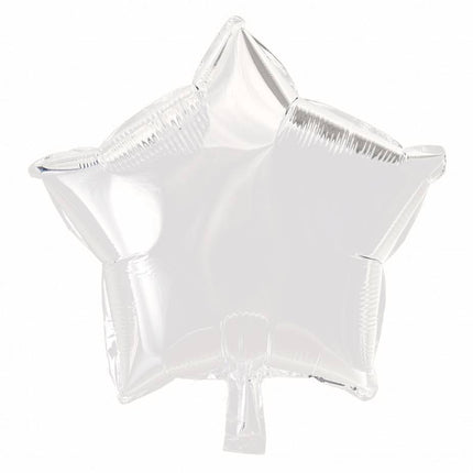 Ballon à l'hélium Étoile Blanc 46cm vide