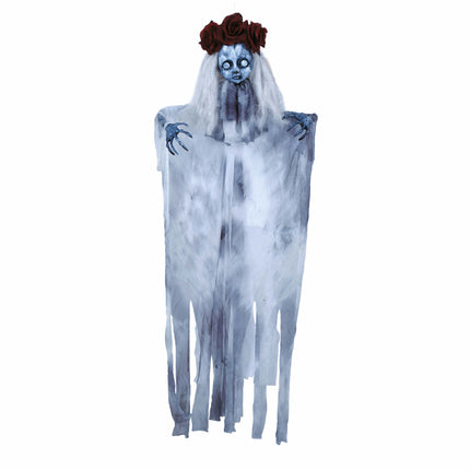Décoration suspendue d'Halloween Fille fantôme 1m