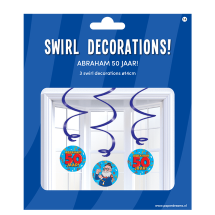 Décoration suspendue Abraham 14cm 3pcs