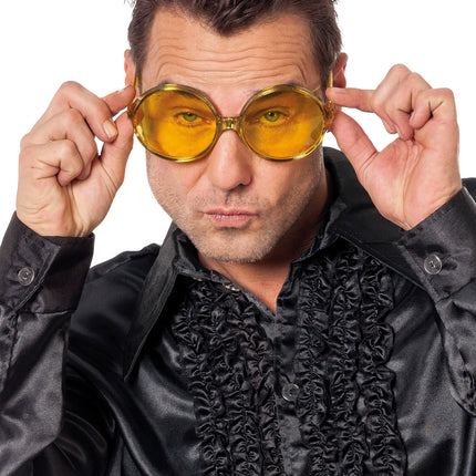 Lunettes jaunes 70's