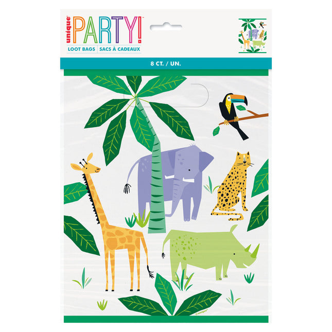 Sacs de partage Animaux Safari 8pcs