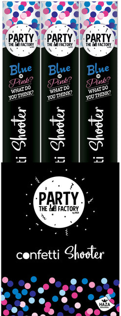 Confetti Cannon Gender Reveal Bleu 40cm