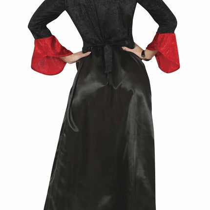 Costume d'Halloween Vampire Dames Rouge Noir