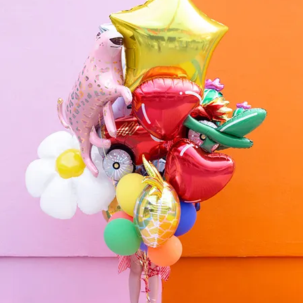 Ballon à l'hélium étoile or vide 70cm