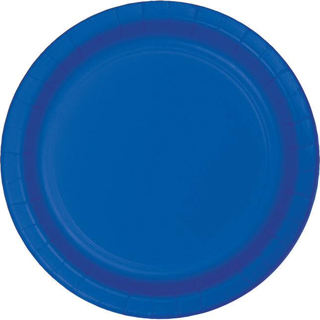 Assiettes bleues 23cm 8pcs
