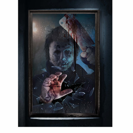 Hache de l'affiche d'Halloween