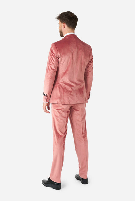Velours rose clair Tuxedo Hommes <tc>OppoSuits</tc>