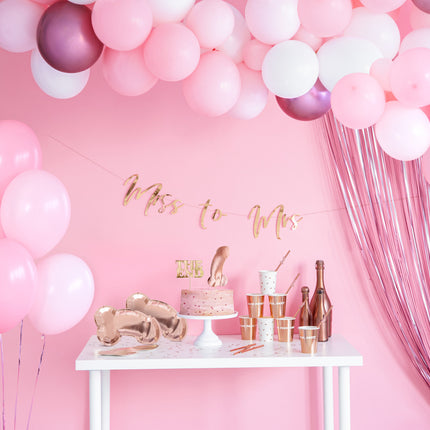 Rideau de porte rose clair 2.5m