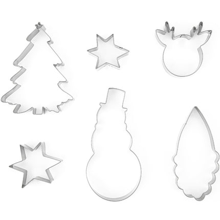 Emporte-pièce de Noël 6 pièces