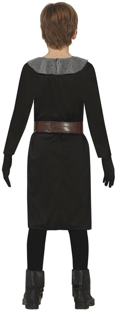 Costume de chevalier garçon noir