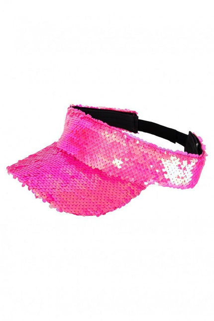 Pare-soleil avec paillettes rose