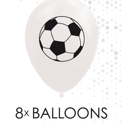 Ballons de football blancs 30.5cm 8pcs