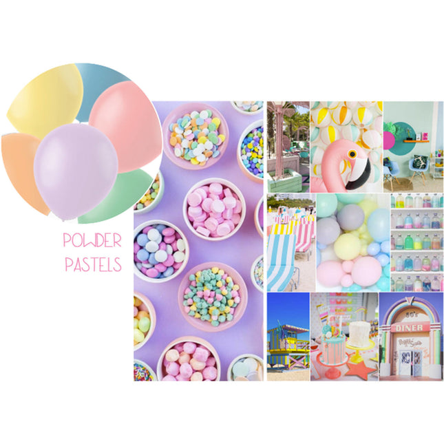 Ballons colorés Pastel 13cm 50pcs