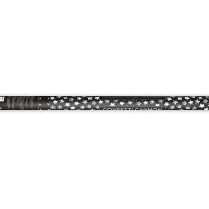 Confetti Cannon Stars Silver 80cm
