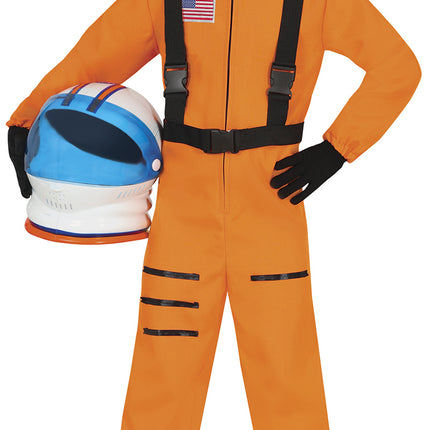 Combinaison d'astronaute orange enfant