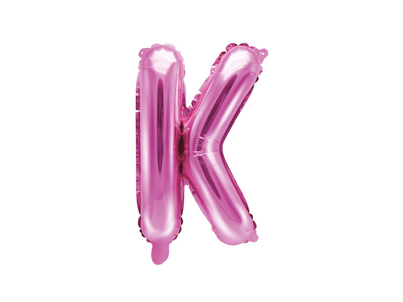 Ballon de baudruche Lettre K Rose Vide 35cm