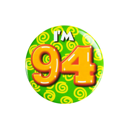 Je suis 94 Bouton 94 ans 5.5cm