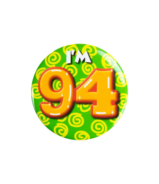 Je suis 94 Bouton 94 ans 5.5cm