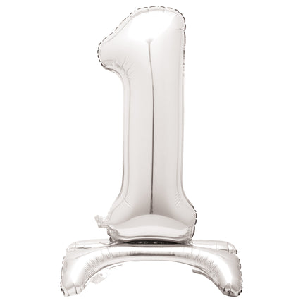 Ballon de baudruche Figure 1 Argent Standard 76cm