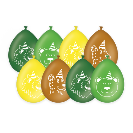 Ballons Jungle 30cm 8pcs