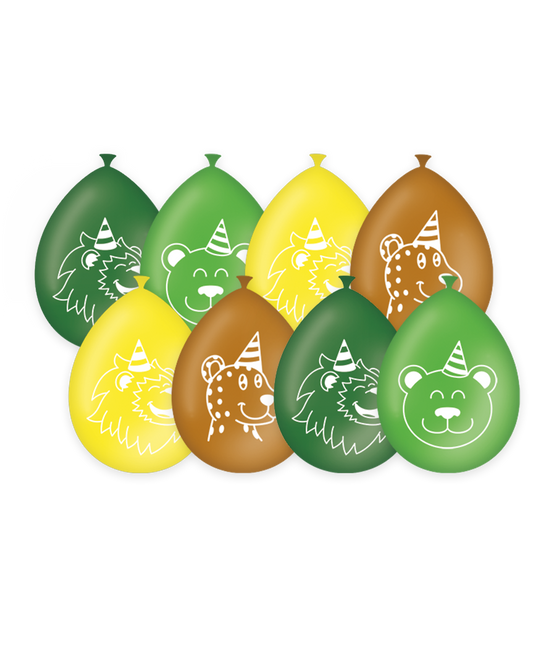 Ballons Jungle 30cm 8pcs