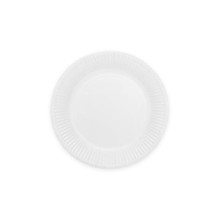 Assiettes blanches en papier 18cm 8pcs