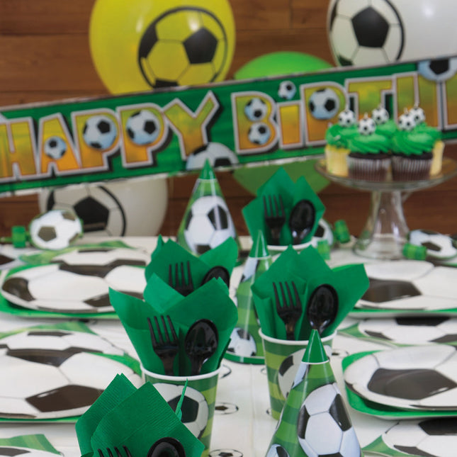 Ballons de football colorés 30cm 8pcs