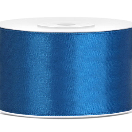 Ruban de satin bleu 38mm 25m