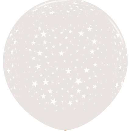 Ballons de baudruche étoiles cristal clair 91cm 2pcs