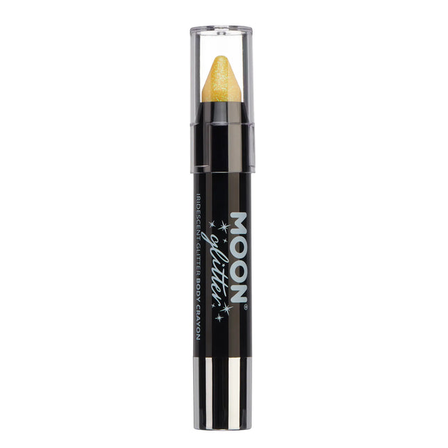 Crayons de couleur iridescents pour le corps Moon Glitter Yellow 3.2g