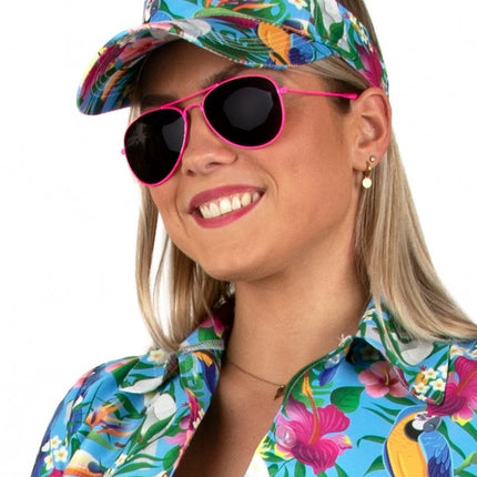 Pare-soleil Hawaii Print Bleu
