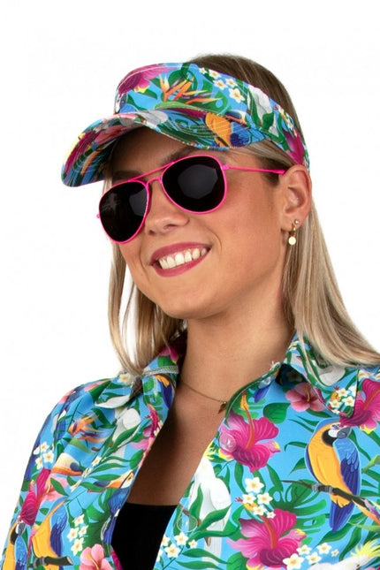 Pare-soleil Hawaii Print Bleu