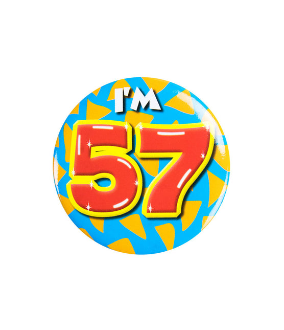 Je suis 57 Bouton 57 ans 5.5cm
