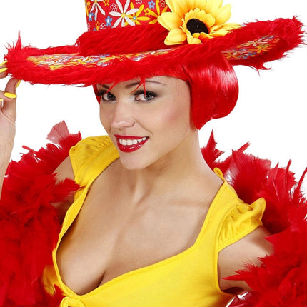 Chapeau rouge Ibiza Tournesol