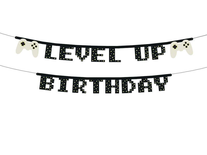 Bannière de jeu Level Up Birthday 2.5m