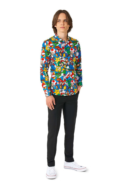 Chemise Super Mario Garçon Ado <tc>OppoSuits</tc>