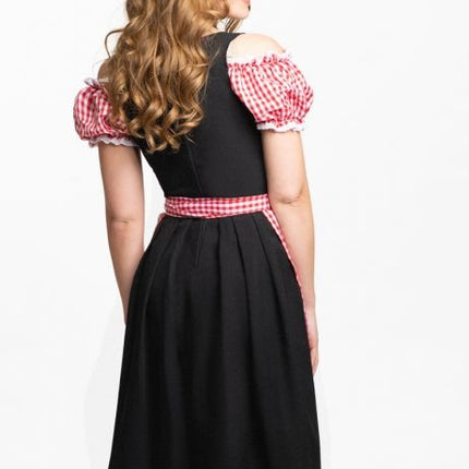 Robe Dirndl Oktoberfest Longue Rouge
