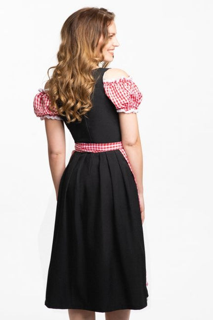 Robe Dirndl Oktoberfest Longue Rouge