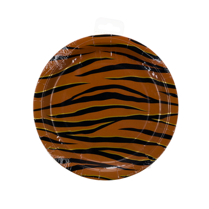 Assiettes Tigre 23cm 8pcs
