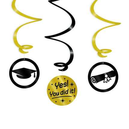 Décoration suspendue You Did It 14cm 3pcs