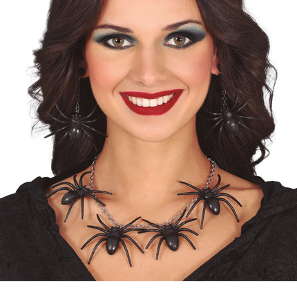 Collier d'Halloween Araignées
